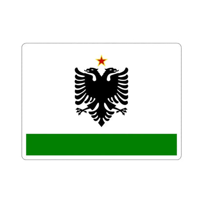 Albanian Coast Guard Ensign to 1958 to 1992 STICKER Vinyl Die-Cut Decal 5 Inch - The Sticker Space