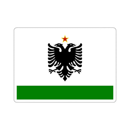 Albanian Coast Guard Ensign to 1958 to 1992 STICKER Vinyl Die-Cut Decal 6 Inch - The Sticker Space