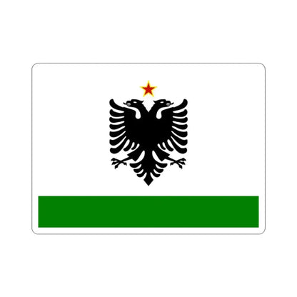 Albanian Coast Guard Ensign to 1958 to 1992 STICKER Vinyl Die-Cut Decal - The Sticker Space