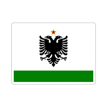 Albanian Coast Guard Ensign to 1958 to 1992 STICKER Vinyl Die-Cut Decal - The Sticker Space