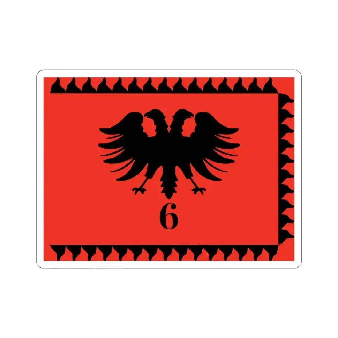 Albanian Legion (Albania) STICKER Vinyl Kiss-Cut Decal 3 Inch White - The Sticker Space