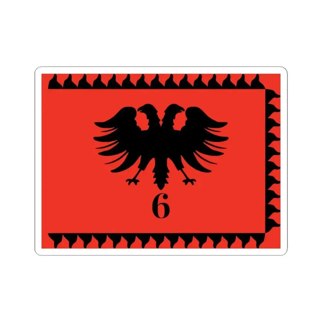 Albanian Legion (Albania) STICKER Vinyl Kiss-Cut Decal 4 Inch White - The Sticker Space