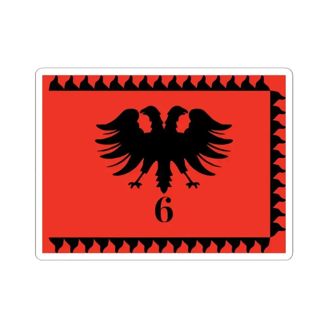 Albanian Legion (Albania) STICKER Vinyl Kiss-Cut Decal 6 Inch White - The Sticker Space
