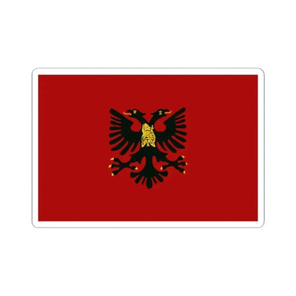 Albanian Republic State Flag (Albania) STICKER Vinyl Kiss-Cut Decal 2 Inch White - The Sticker Space