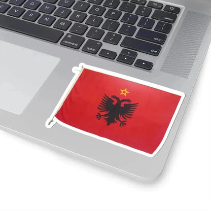 Albanian State Flag used at the UN 1970s (Albania) STICKER Vinyl Kiss-Cut Decal - The Sticker Space