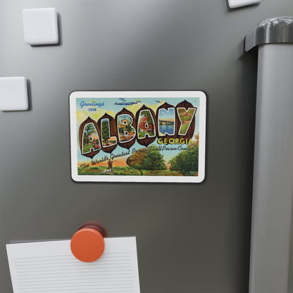Albany Georgia (Greeting Postcards) Die-Cut Magnet-The Sticker Space