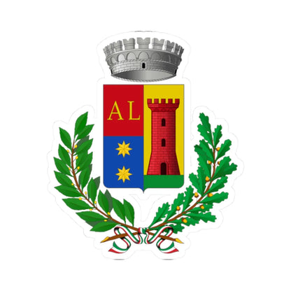 Albera Ligure-Stemma (Italy) (Coat of Arms) STICKER Vinyl Kiss-Cut Decal 2 Inch White - The Sticker Space