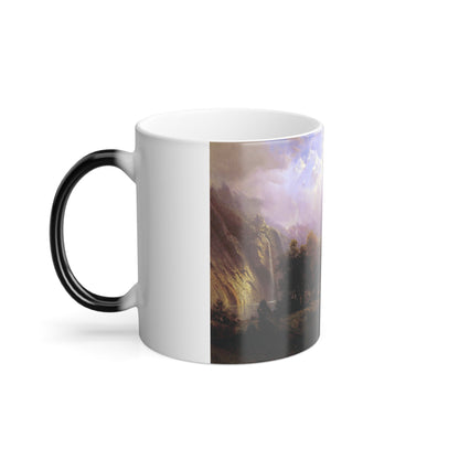 Albert Bierstadt (1830-1902) Rocky Mountain Landscape - Color Changing Mug 11oz-11oz-The Sticker Space