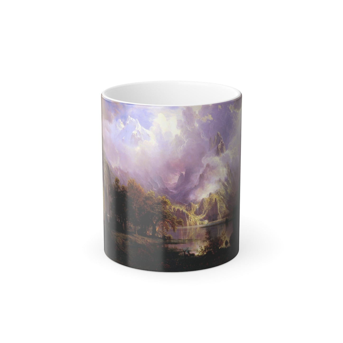 Albert Bierstadt (1830-1902) Rocky Mountain Landscape - Color Changing Mug 11oz-11oz-The Sticker Space