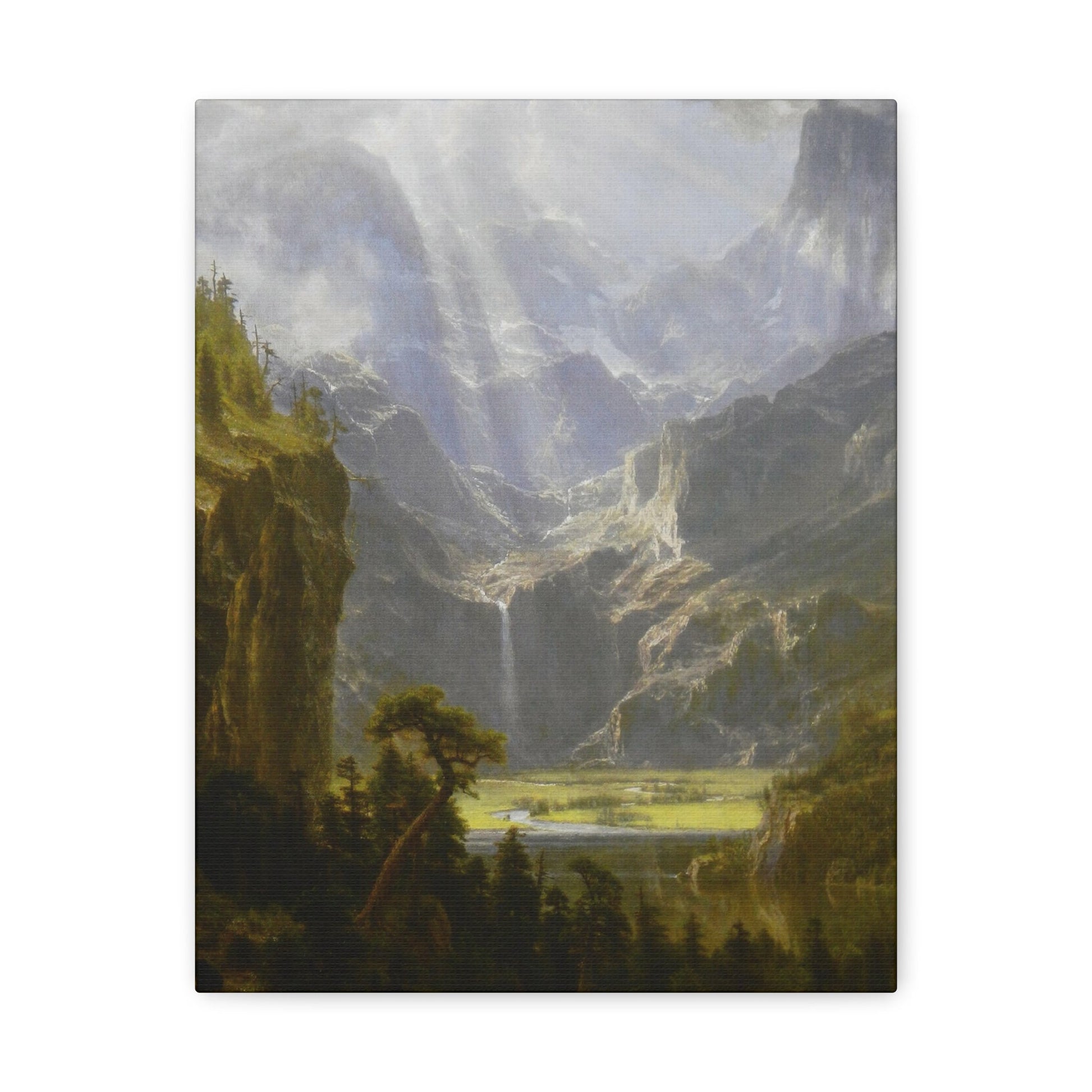 Albert Bierstadt (1830-1902) The Rocky Mountains, Lander's Peak 1 - Canvas Wall Art-11″ x 14″-The Sticker Space