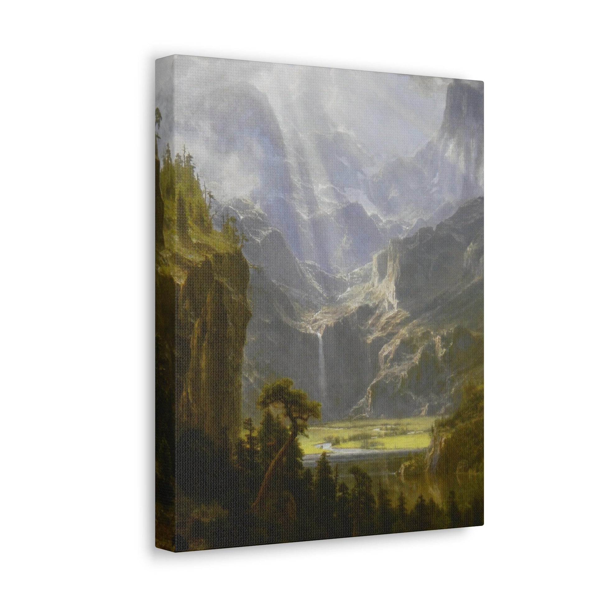 Albert Bierstadt (1830-1902) The Rocky Mountains, Lander's Peak 1 - Canvas Wall Art-The Sticker Space