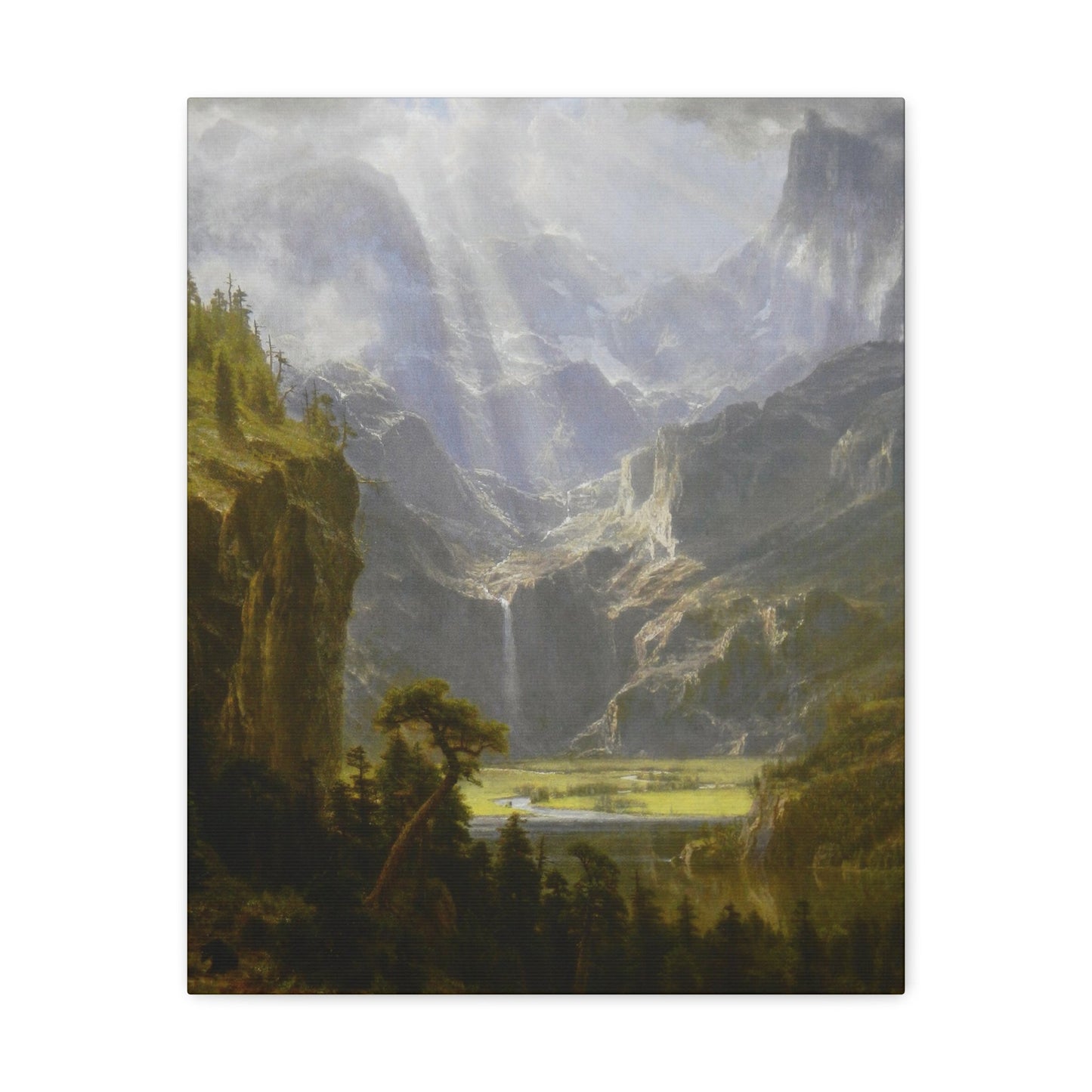 Albert Bierstadt (1830-1902) The Rocky Mountains, Lander's Peak 1 - Canvas Wall Art-16″ x 20″-The Sticker Space