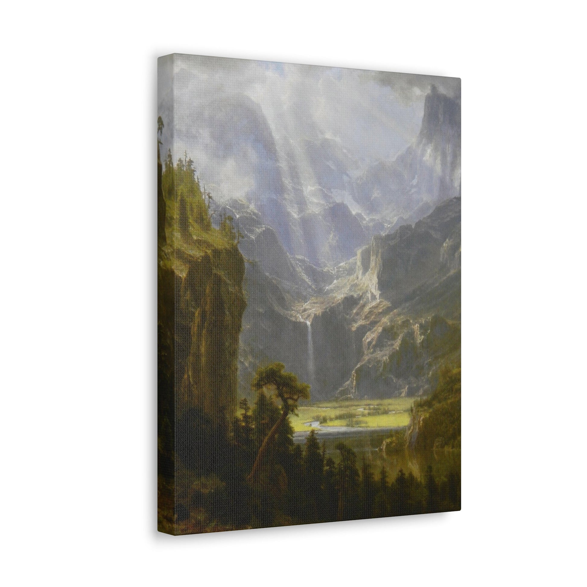 Albert Bierstadt (1830-1902) The Rocky Mountains, Lander's Peak 1 - Canvas Wall Art-The Sticker Space