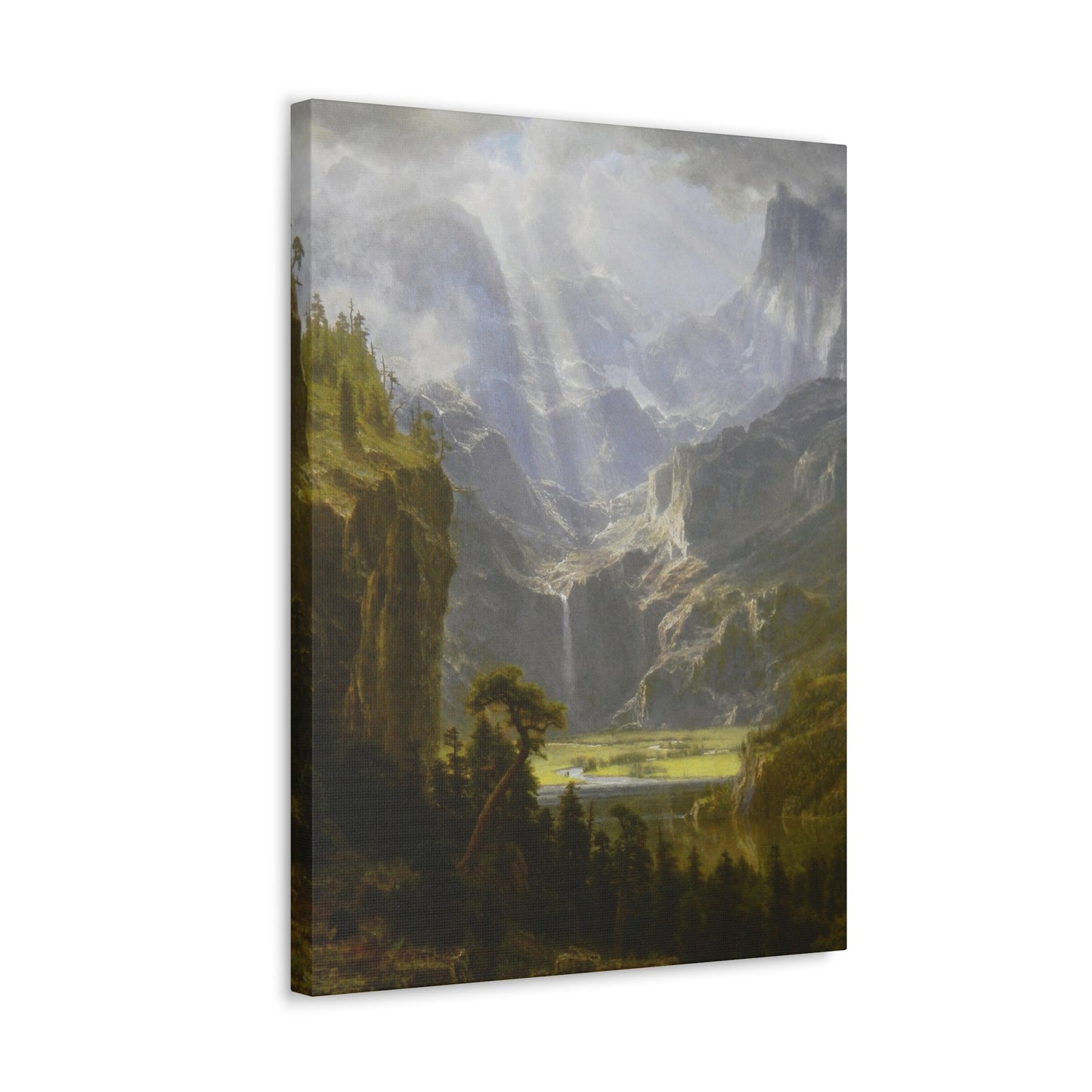 Albert Bierstadt (1830-1902) The Rocky Mountains, Lander's Peak 1 - Canvas Wall Art-The Sticker Space