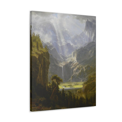 Albert Bierstadt (1830-1902) The Rocky Mountains, Lander's Peak 1 - Canvas Wall Art-The Sticker Space