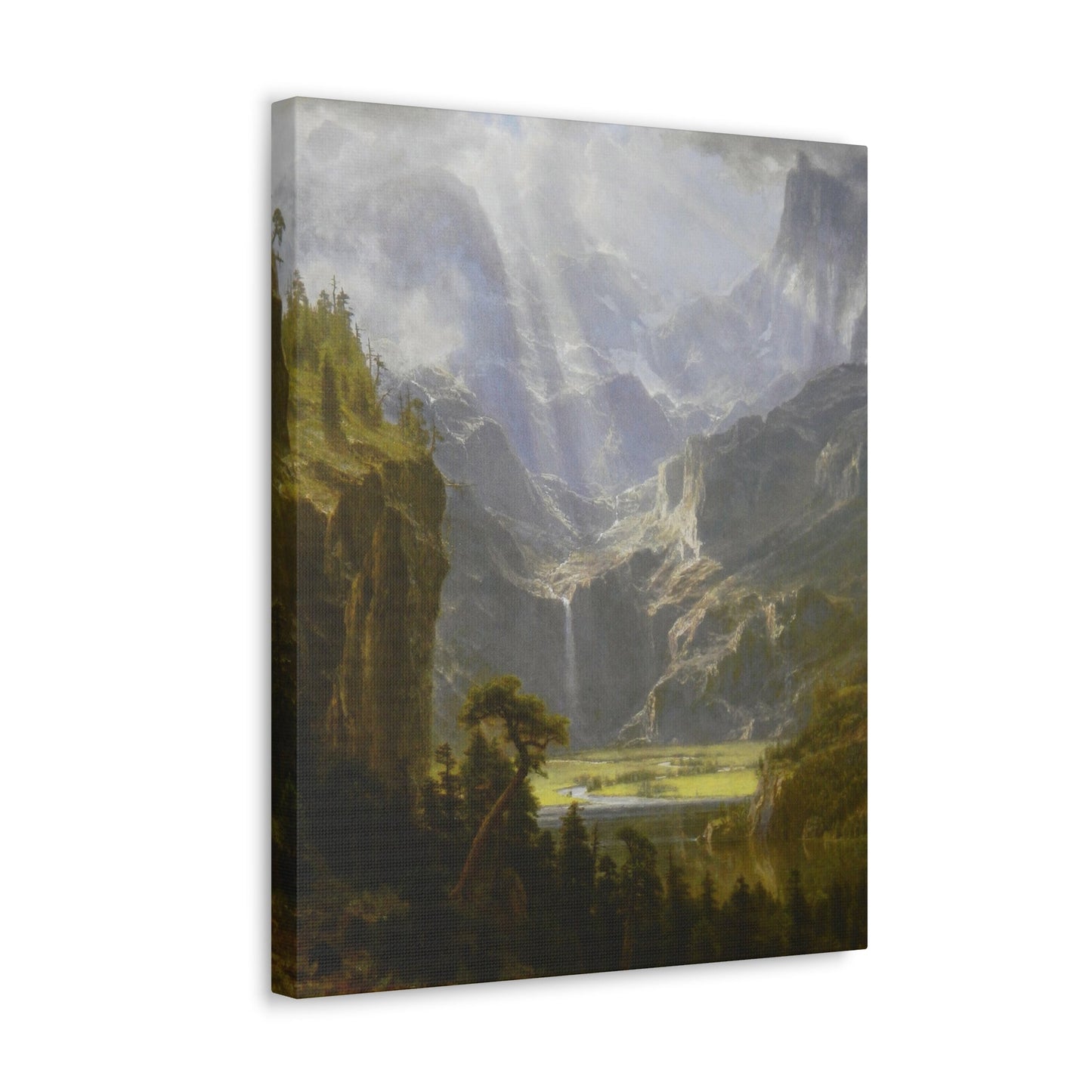 Albert Bierstadt (1830-1902) The Rocky Mountains, Lander's Peak 1 - Canvas Wall Art-The Sticker Space