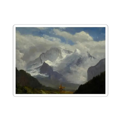 Albert Bierstadt - Above the Timberline (Native Americans in Art) STICKER Vinyl Kiss-Cut Decal 3 Inch White - The Sticker Space