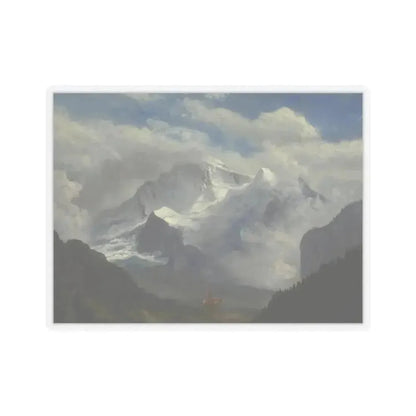 Albert Bierstadt - Above the Timberline (Native Americans in Art) STICKER Vinyl Kiss-Cut Decal 4 Inch Transparent - The Sticker Space