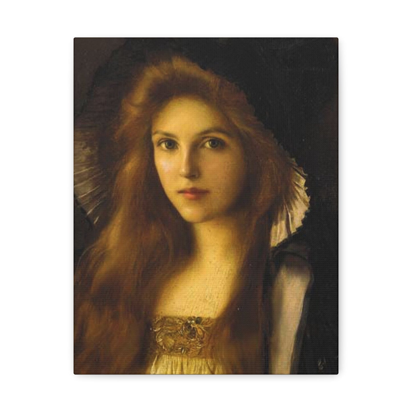 Albert Lynch (1851-1912) Beautiful Betty c1890 - Canvas Wall Art-11″ x 14″-The Sticker Space