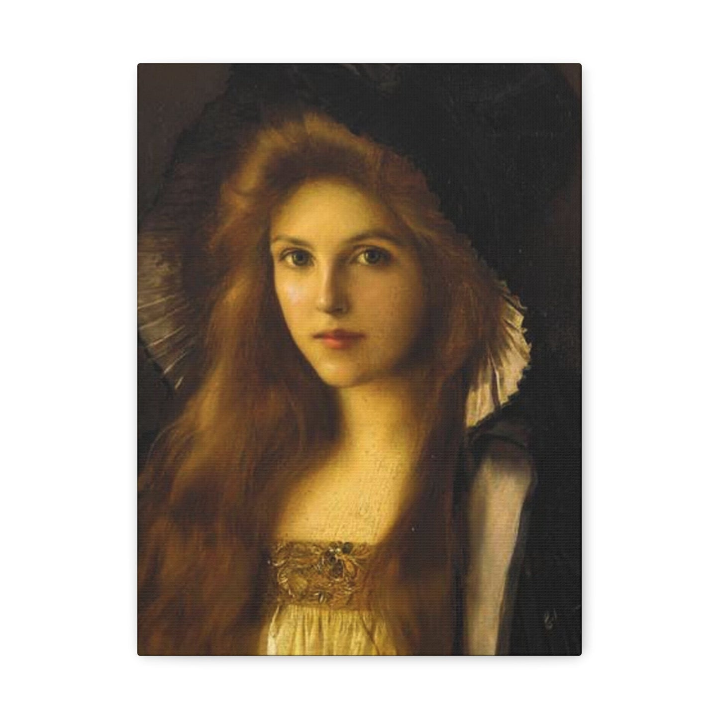 Albert Lynch (1851-1912) Beautiful Betty c1890 - Canvas Wall Art-12″ x 16″-The Sticker Space