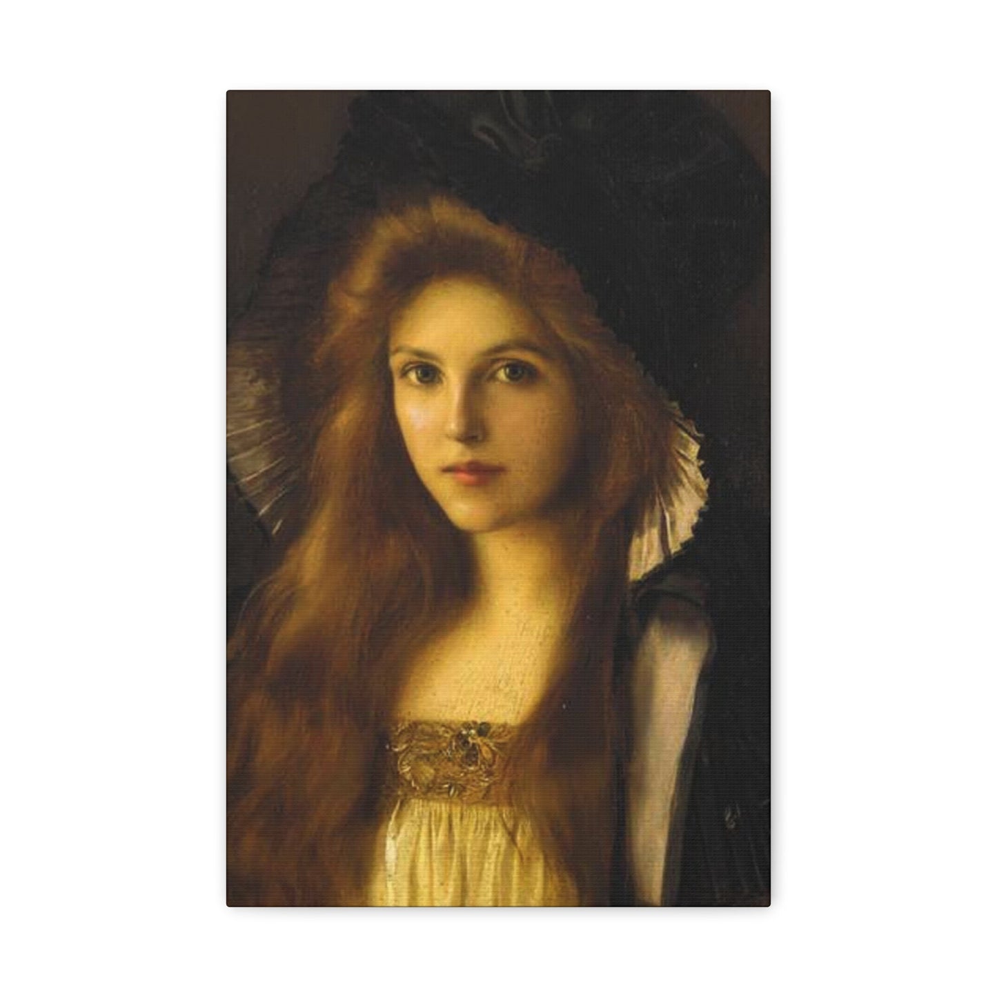 Albert Lynch (1851-1912) Beautiful Betty c1890 - Canvas Wall Art-12" x 18"-The Sticker Space