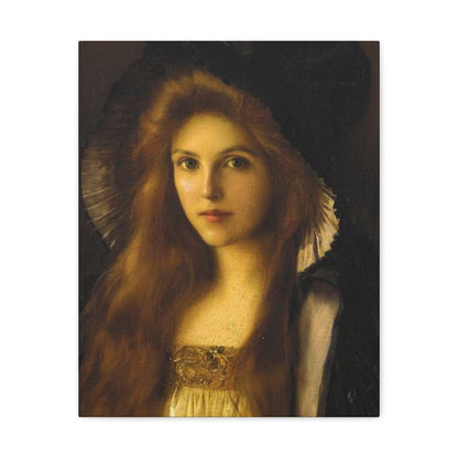 Albert Lynch (1851-1912) Beautiful Betty c1890 - Canvas Wall Art-16″ x 20″-The Sticker Space