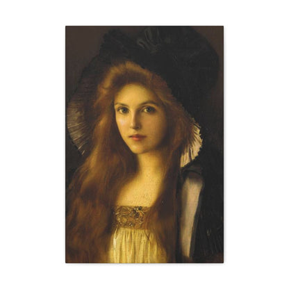 Albert Lynch (1851-1912) Beautiful Betty c1890 - Canvas Wall Art-16″ x 24″-The Sticker Space