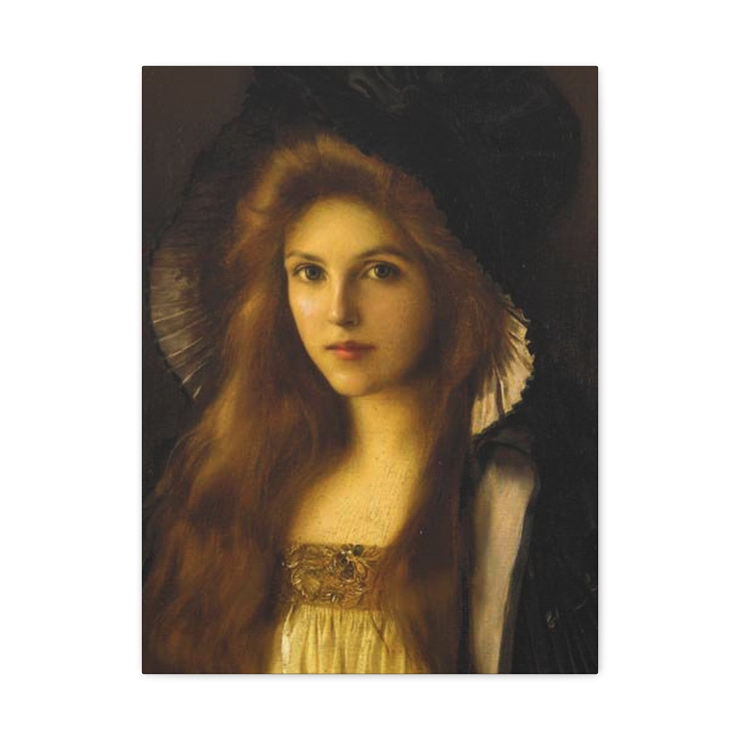 Albert Lynch (1851-1912) Beautiful Betty c1890 - Canvas Wall Art-18″ x 24″-The Sticker Space