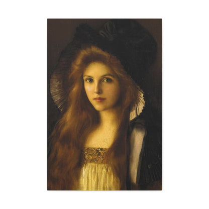 Albert Lynch (1851-1912) Beautiful Betty c1890 - Canvas Wall Art-20″ x 30″-The Sticker Space