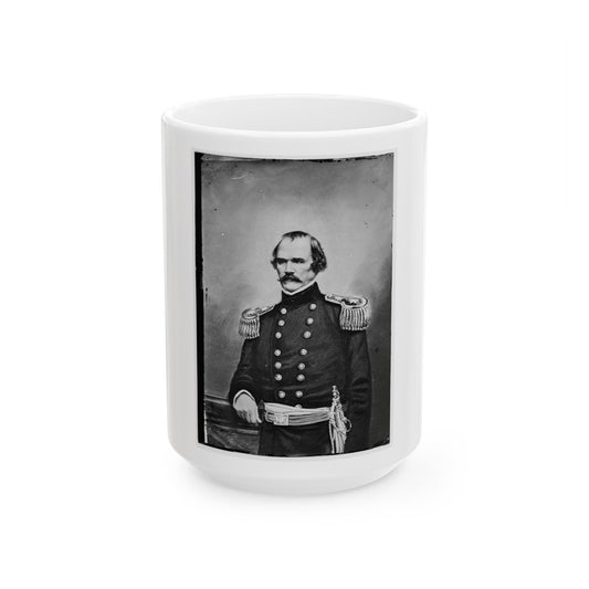 Albert Sidney Johnston (U.S. Civil War) White Coffee Mug-15oz-The Sticker Space