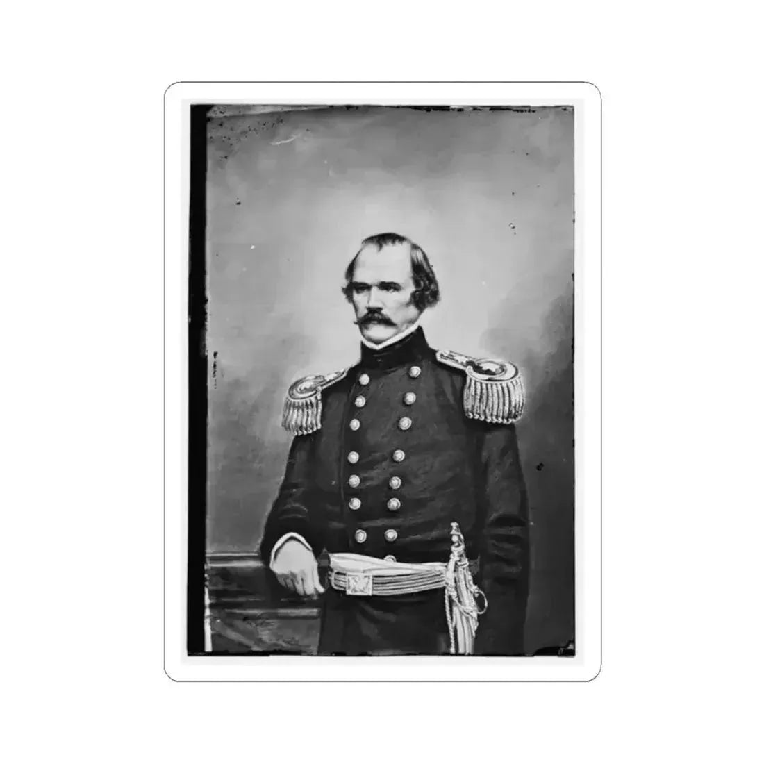 Albert Sidney Johnston (U.S. Civil War) STICKER Vinyl Kiss-Cut Decal 2 Inch White - The Sticker Space