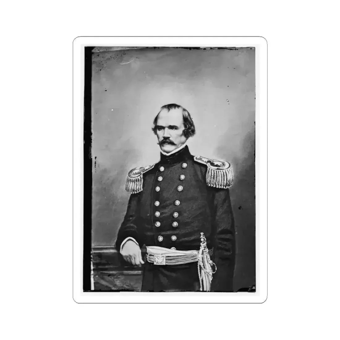 Albert Sidney Johnston (U.S. Civil War) STICKER Vinyl Kiss-Cut Decal 3 Inch White - The Sticker Space