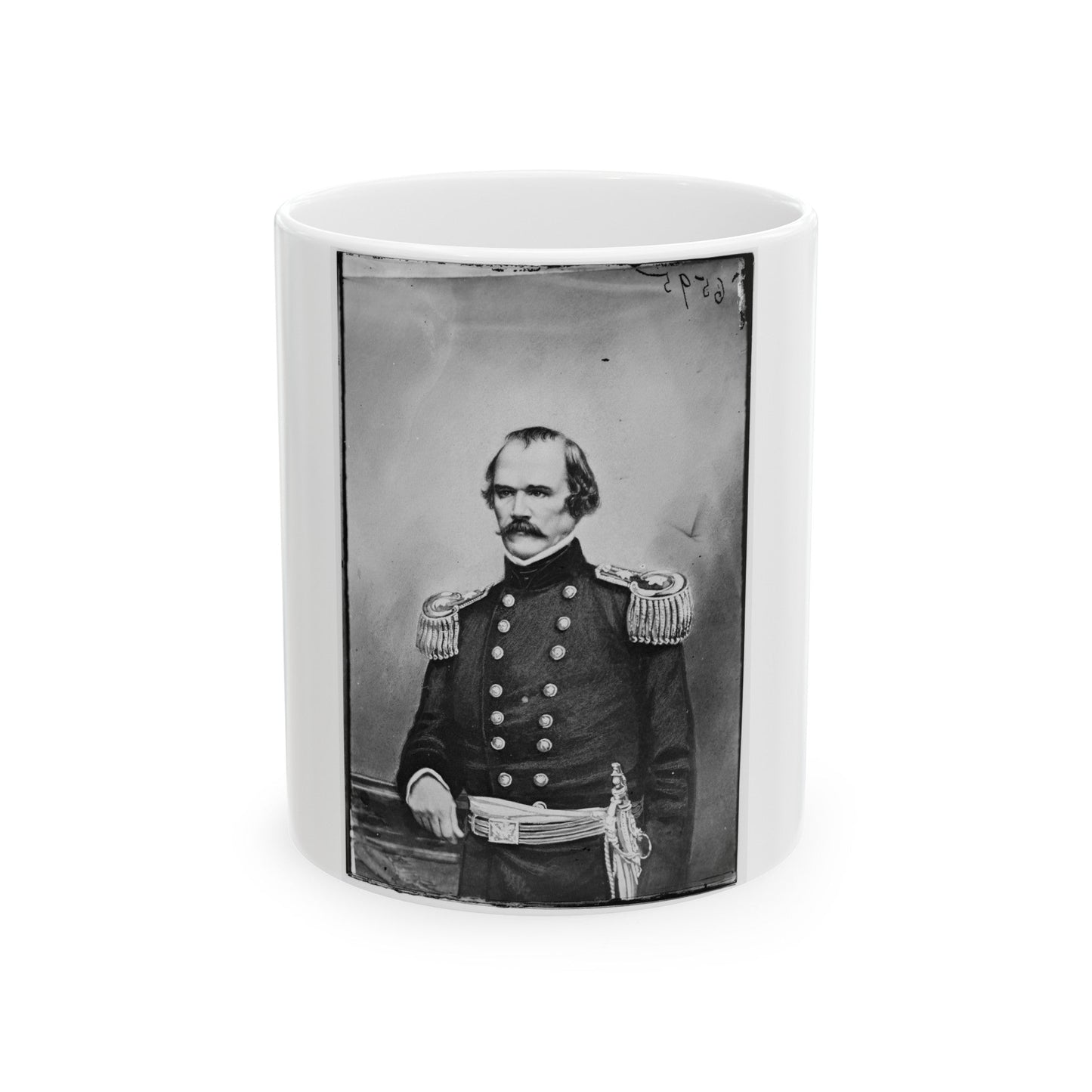 Albert Sidney Johnston(2) (U.S. Civil War) White Coffee Mug-11oz-The Sticker Space