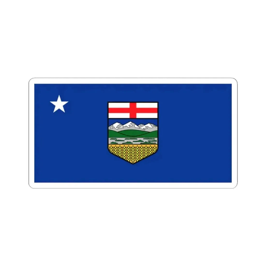 Albertan secessionist flag 2023 (Canada) STICKER Vinyl Kiss-Cut Decal 2 Inch White - The Sticker Space