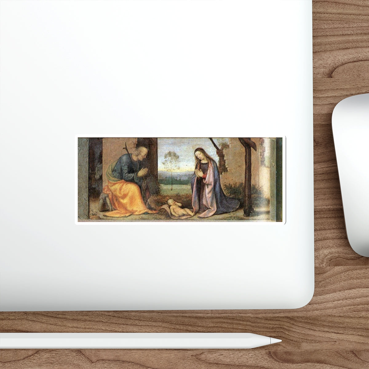 ALBERTINELLI, Mariotto - Birth of Christ (Artwork) STICKER Vinyl Die-Cut Decal-The Sticker Space