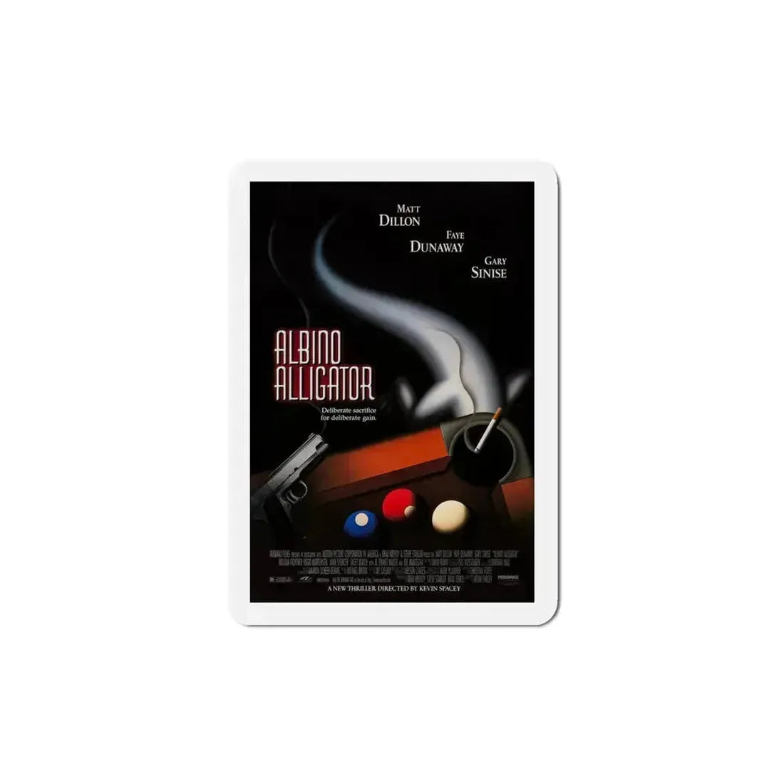 Albino Alligator 1997 Movie Poster Refrigerator Magnet 5 Inch - The Sticker Space