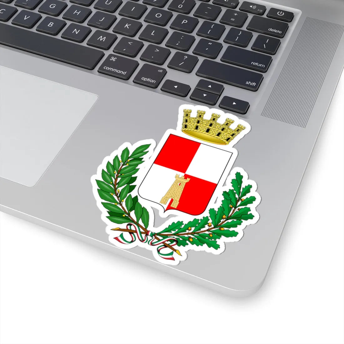 Albino Italia-Stemma (Italy) (Coat of Arms) STICKER Vinyl Kiss-Cut Decal - The Sticker Space