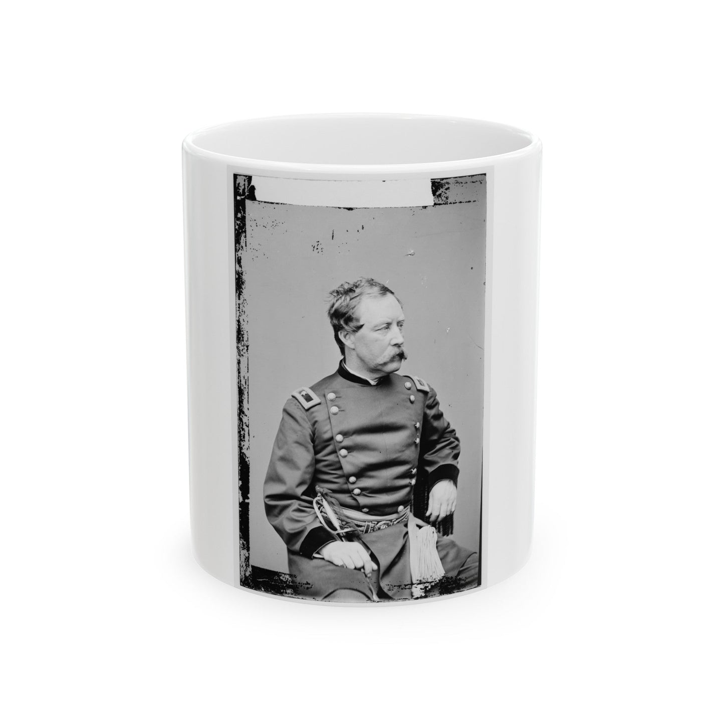 Albion P. Howe 001 (U.S. Civil War) White Coffee Mug-11oz-The Sticker Space