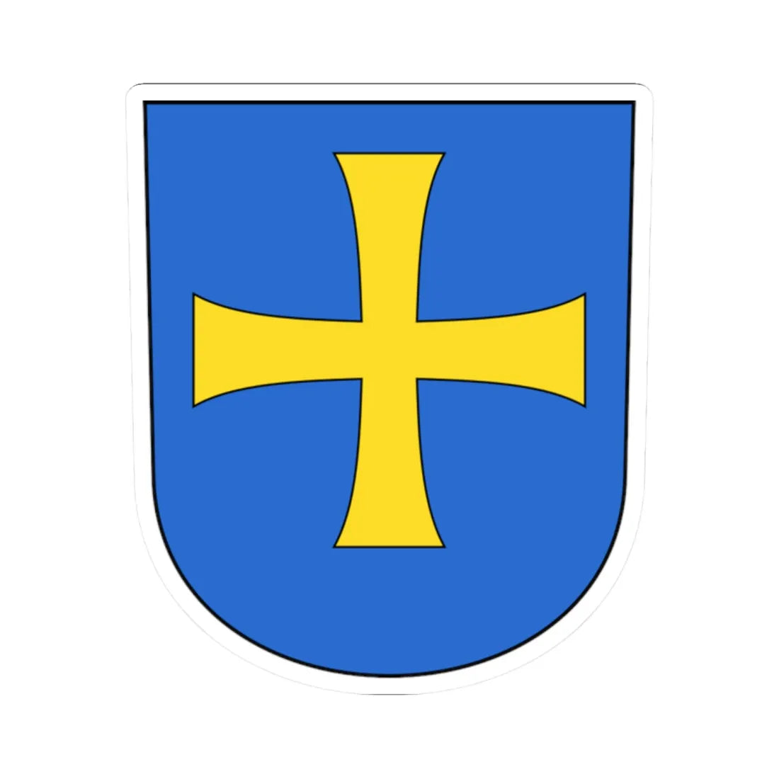 Albisrieden (Switzerland) (Coat of Arms) STICKER Vinyl Kiss-Cut Decal 2 Inch White - The Sticker Space