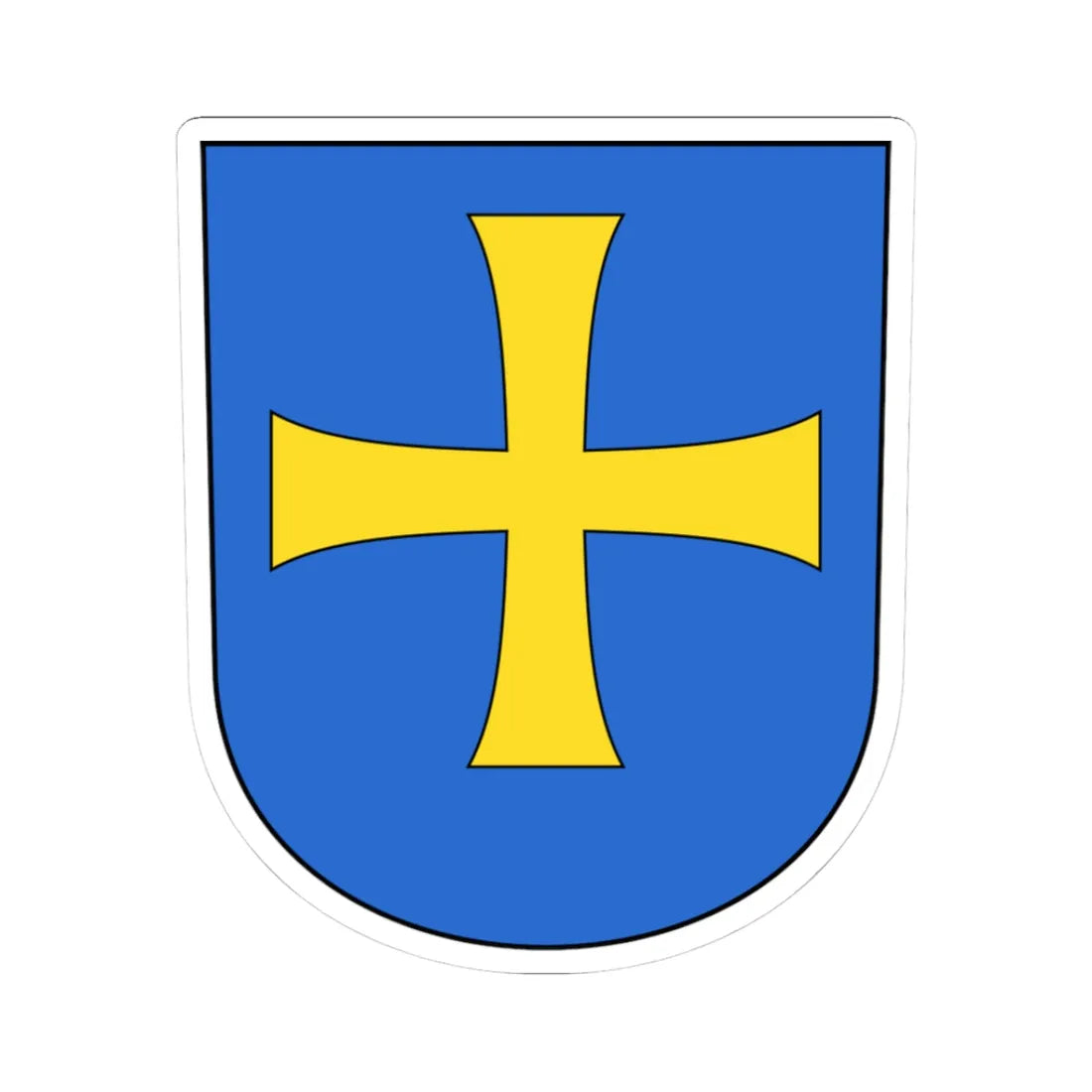 Albisrieden (Switzerland) (Coat of Arms) STICKER Vinyl Kiss-Cut Decal 3 Inch White - The Sticker Space