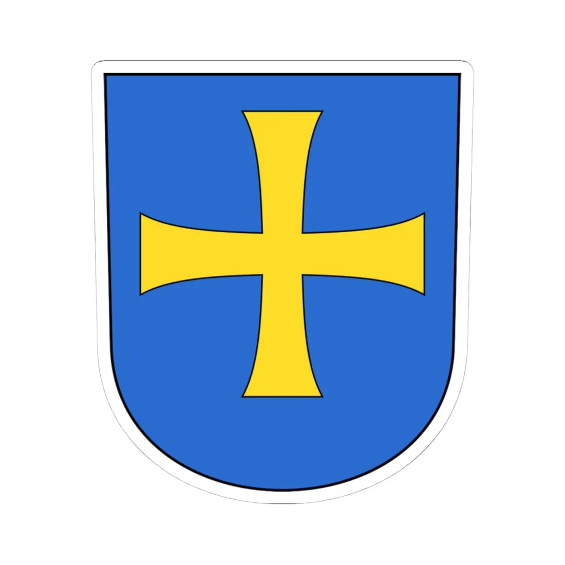 Albisrieden (Switzerland) (Coat of Arms) STICKER Vinyl Kiss-Cut Decal 4 Inch White - The Sticker Space