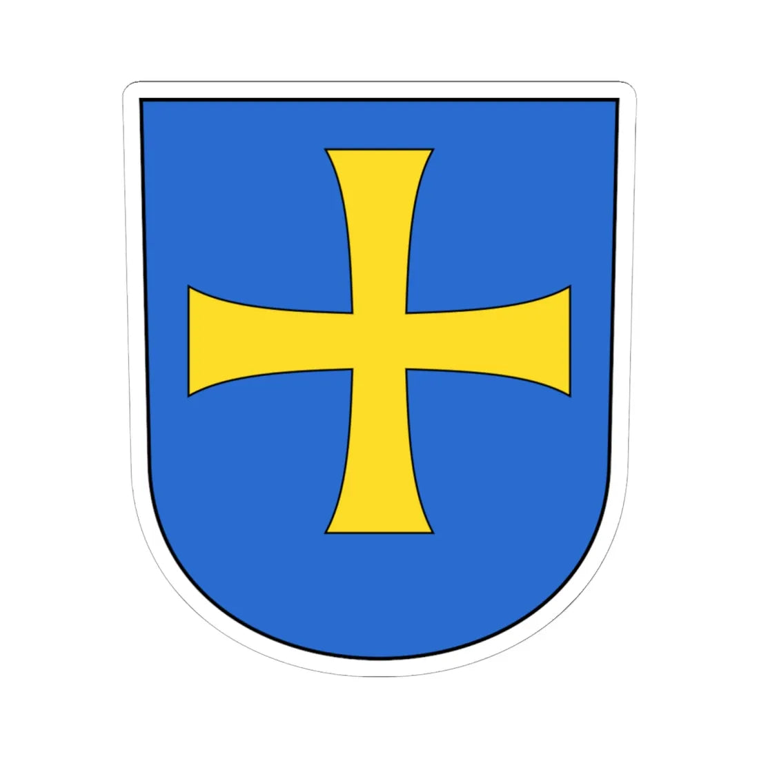 Albisrieden (Switzerland) (Coat of Arms) STICKER Vinyl Kiss-Cut Decal 6 Inch White - The Sticker Space