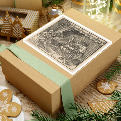 SKU:TSS-STICK-LBRDRR-6X6-57 Sizes:6" × 6" Types:White