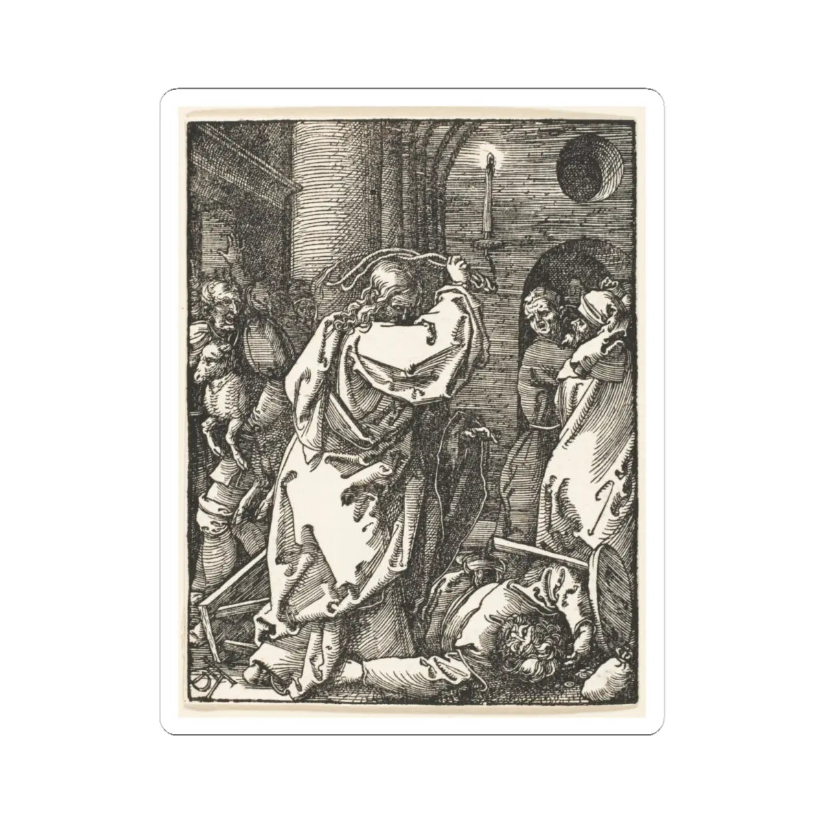 SKU:TSS-STICK-LBRDRR-6X6-87 Sizes:6" × 6" Types:White