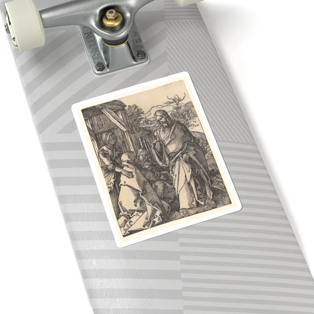 SKU:TSS-STICK-LBRDRR-6X6-113 Sizes:6" × 6" Types:White
