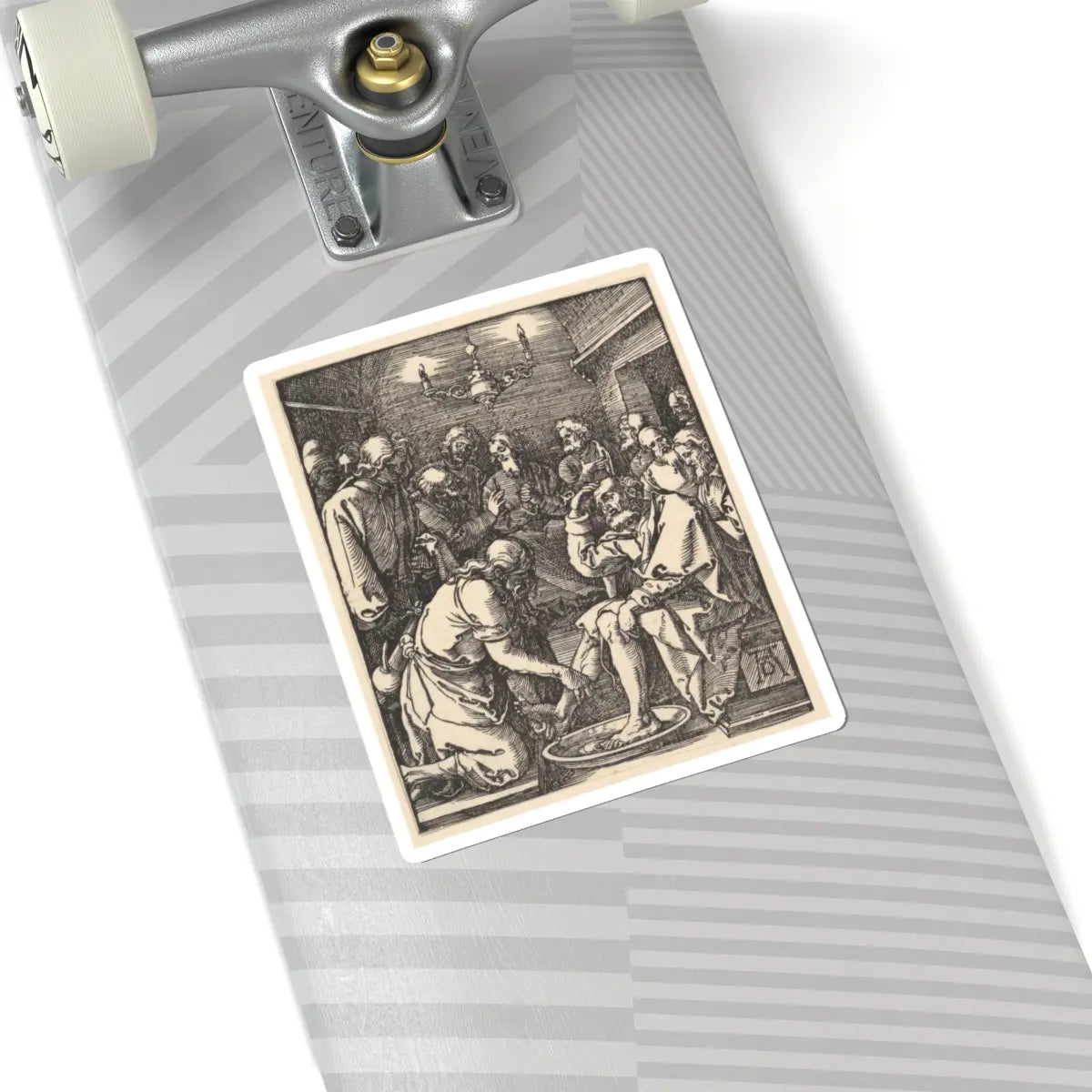 SKU:TSS-STICK-LBRDRR-6X6-117 Sizes:6" × 6" Types:White