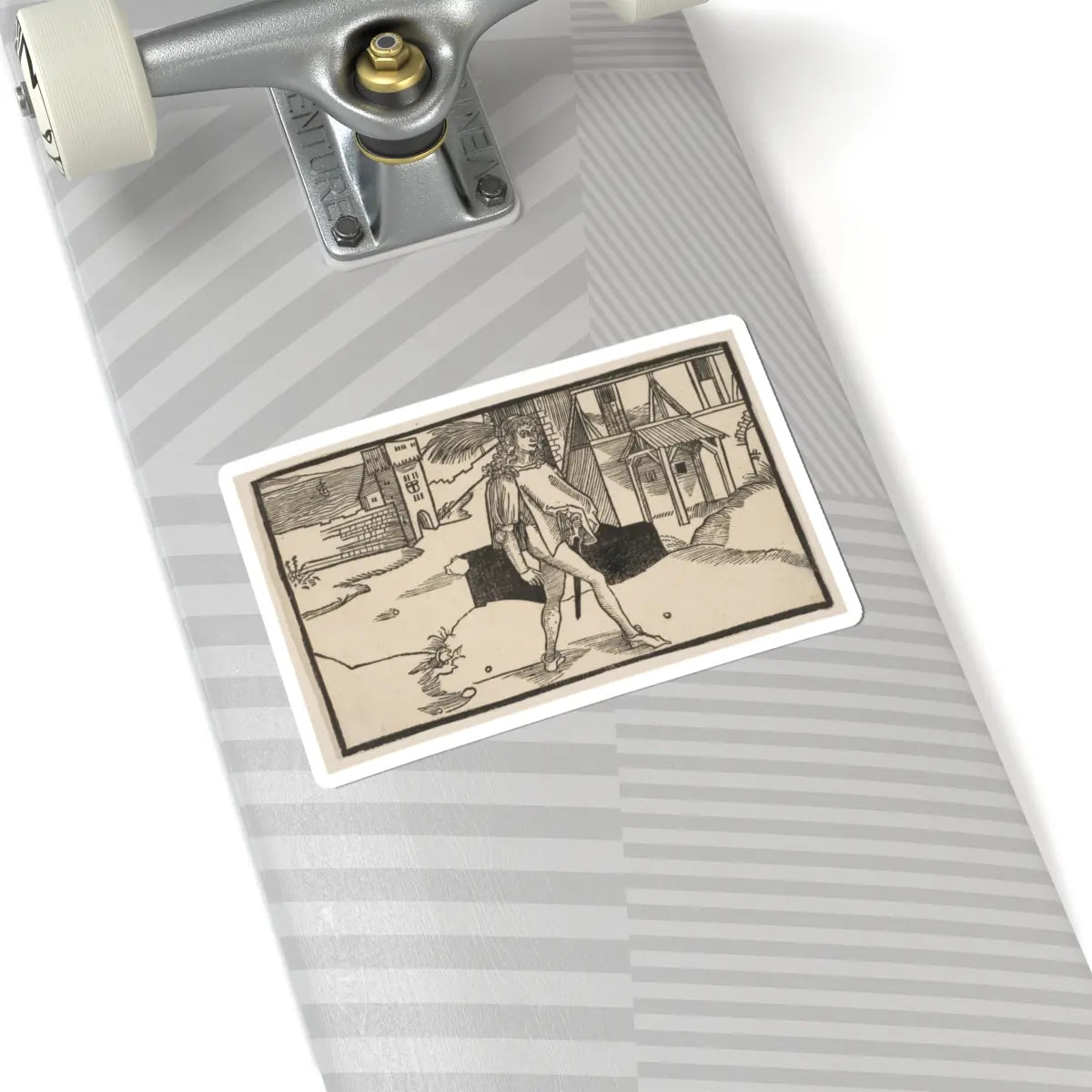 SKU:TSS-STICK-LBRDRR-6X6-157 Sizes:6" × 6" Types:White