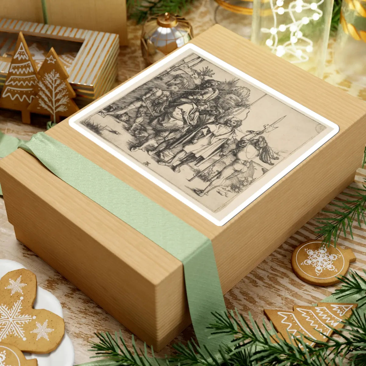 SKU:TSS-STICK-LBRDRR-6X6-159 Sizes:6" × 6" Types:White