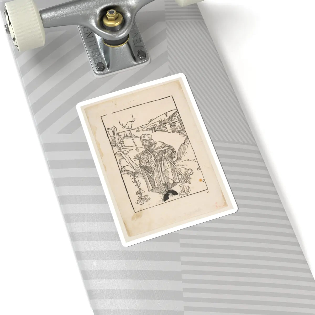 SKU:TSS-STICK-LBRDRR-6X6-167 Sizes:6" × 6" Types:White