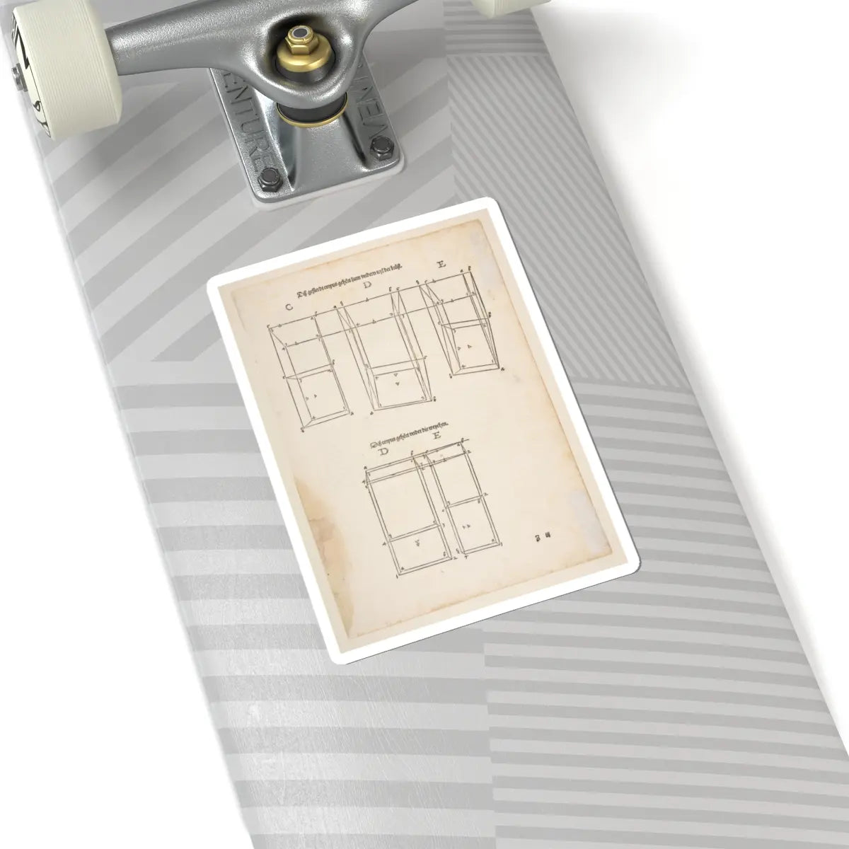 SKU:TSS-STICK-LBRDRR-6X6-185 Sizes:6" × 6" Types:White